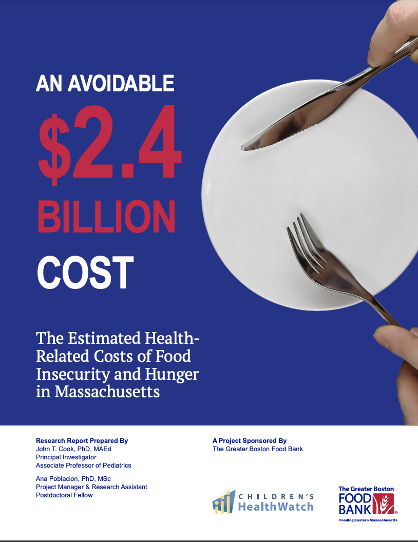Avoidable health cost of hunger report cover