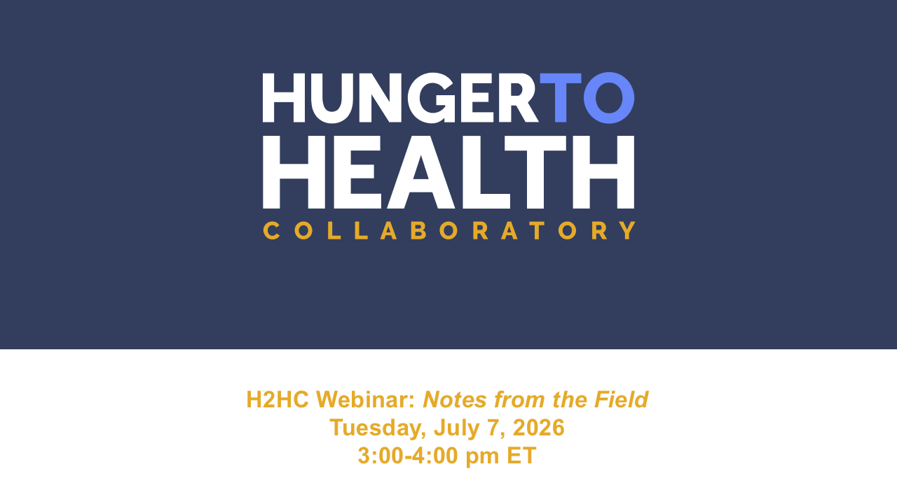 H2HC Webinar: Notes from the Field